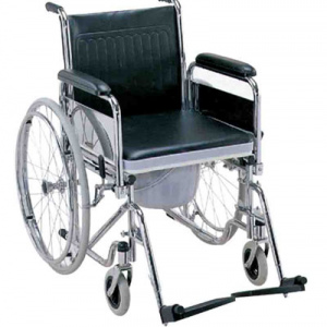Wheelchair with commode