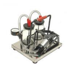 Foot operated suction machine
